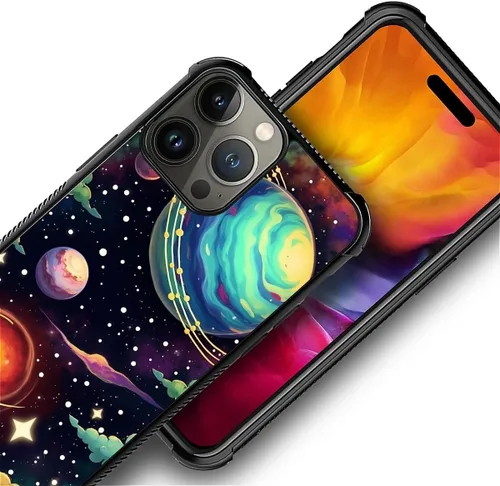Vista 902 de Funda compatible con iPhone 15, diseño de elefantes africanos, diseño increíble a prueba de golpes, antiarañazos, carcasa trasera de policarbonato