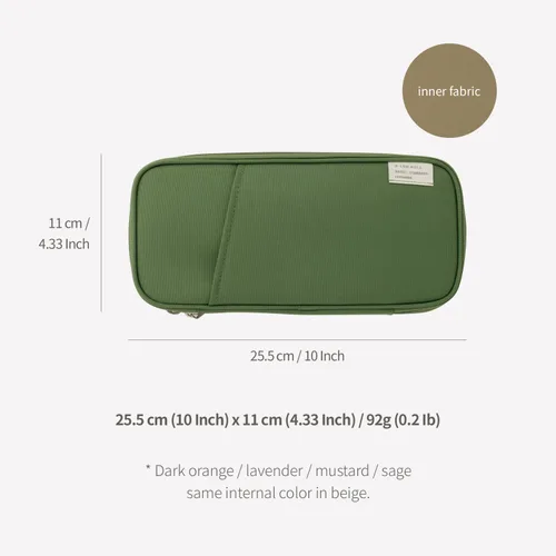 Vista 7 de LIVEWORK Cordura Pocket Case Compatible with Nintendo Switch Pocket Video Game Console Padded Pouch Case - Made in Korea (Sage, CORDURA)