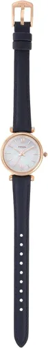 Vista 4 de Fossil Carlie Mini reloj de cuarzo de acero inoxidable y cuero para mujer Carlie Mini - ES4502