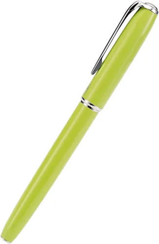 Vista 24 de erofa Picasso 916 - Pluma estilográfica negra mate con caja, bolígrafo de caligrafía doblada de titanio negro