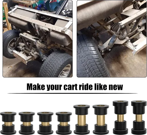 Vista 5 de Kit mejorado de bujes para Club Car Ds Bushing Front Leaf Spring y Upper A Arm Bushing Kit de piezas y manguitos de carrito de golf 1992-up, Bushing