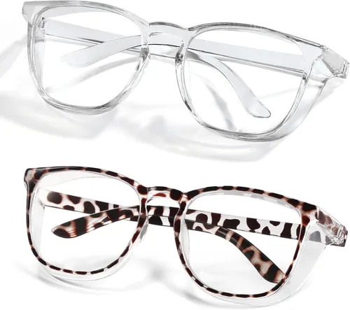 Vista 18 de Elegantes gafas de seguridad para mujeres y niñas, gafas anti-vaho, gafas protectoras, gafas transparentes
