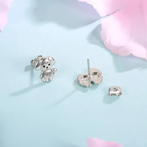 Vista 6 de Sterling Silver Dogs Stud Earrings Beagle Corgi Chihuahua Dachshund French Bulldog German Shepherd Poodle Mom Breed Puppy Jewelry for Daughter