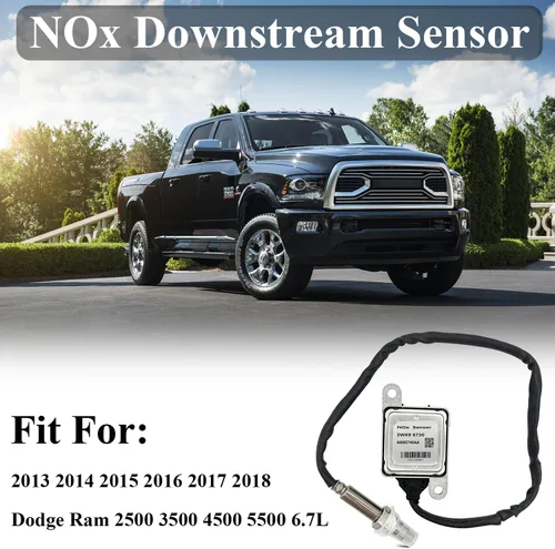 Vista 2 de 5WK96730 Sensor de entrada del sensor NOx aguas abajo sensor de óxido de nitrógeno compatible con Dodge Ram 2500 3500 4500 5500 6.7L 2013 2014 2015