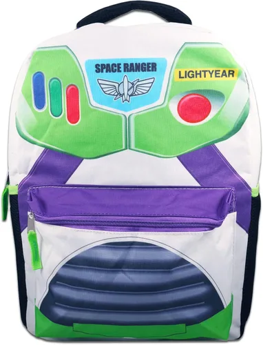 Vista 2 de Buzz Lightyear - Mochila con fiambrera, mochila Buzz Lightyear para niños, lonchera Lightyear, pegatinas, más Mochila Toy Story para niños, Mochila