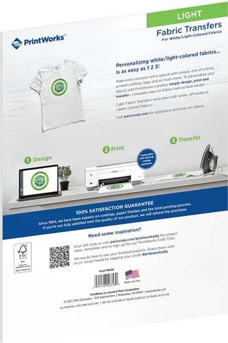 Vista 2 de Printworks - transferencias de impresiones por inyección de tinta, para camisetas oscuras