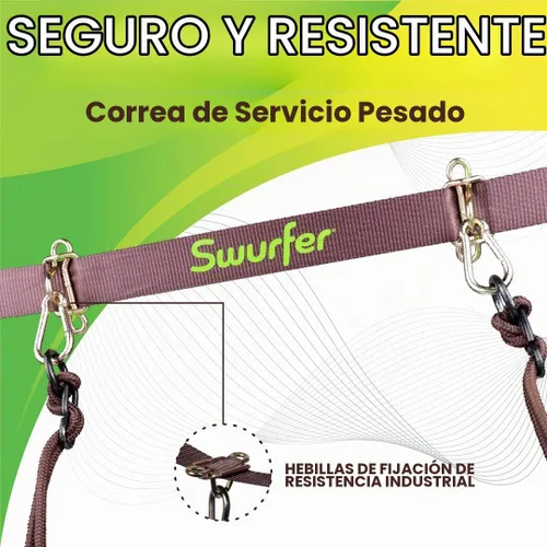 Vista 5 de Swurfer Skyline - Kit para colgar columpios de árbol, resistente, resistente a la intemperie, línea de columpio para colgar múltiples columpios