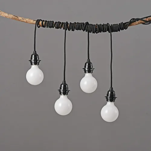 Vista 3 de BRIGHTTIA Lámpara colgante de swag negra enchufable – Pantalla de lámpara lista para colgar E26 enchufe roscado con juego de cable de 15 pies e