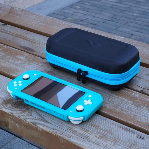 Vista 6 de ButterFox - Funda de transporte grande para Nintendo Switch Lite compatible con cargador Hori Duraflexi bolsa de almacenamiento grande