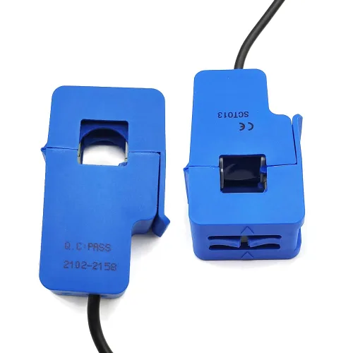 Vista 4 de 2 unids SCT013 no invasivo Split AC Core Transformador de corriente Sensor SCT-013-005 (5A 1V 1%)