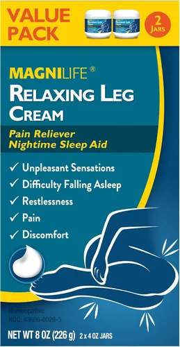 Vista 3 de MagniLife Crema Relajante para las Piernas, para Piernas Inquietas, Calma Naturalmente los Cólicos, el Malestar y los Revolcones con Lavanda