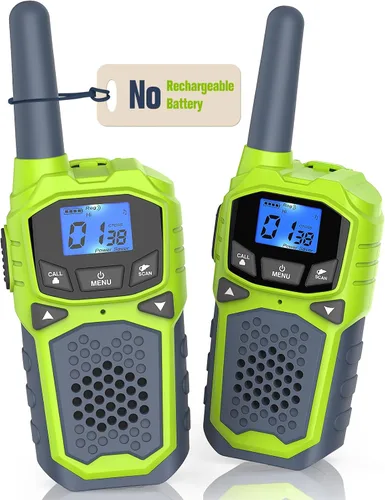 Vista 3 de Walkie Talkies para niños, radio de 2 vías de largo alcance 22 canales VOX, regalo de cumpleaños, walkie talkie familiar para camping, senderismo