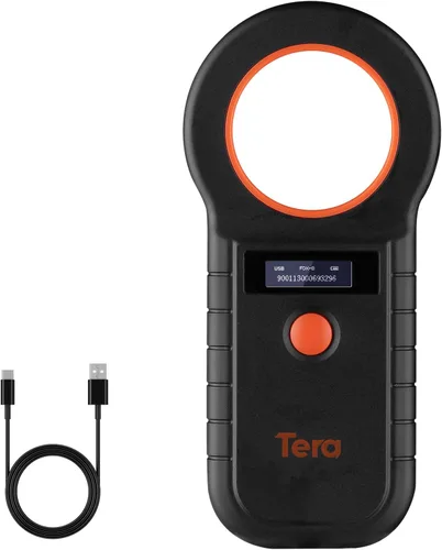 Vista 11 de Tera Lector de Microchip para Mascotas con Anillo D RFID Escáner de Identificación de Chips de Animales Portátil con Pantalla de Visualización OLED