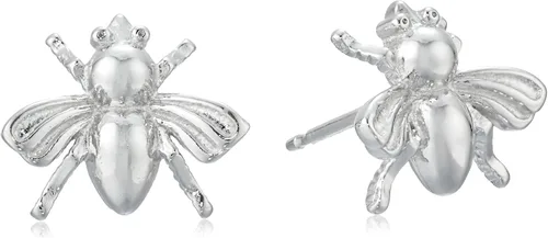 Vista 4 de Amazon Essentials Aretes de plata de ley con diseño de abejorro (anteriormente colección Amazon)