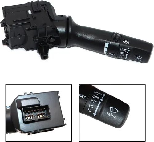 Vista 5 de FZJDSD Interruptor de control del limpiaparabrisas compatible con Hyundai Sonata Elantra 2011-2017, para Kia Rio Forte Koup 2012-2018, conjunto