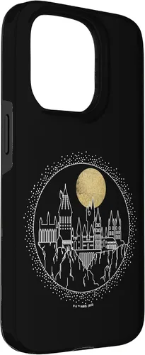 Vista 3 de Funda para iPhone 15 Pro Harry Potter Hogwarts Line Art