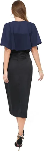 Vista 6 de Chal de gasa para mujer, capelets transparentes para vestido de noche, boda, cubierta de capa