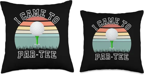 Vista 3 de I Came To Par-Tee, Golf Lover Golf Player Golfing Funny Golf Throw Pillow