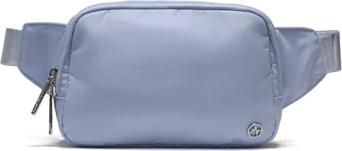 Vista 24 de Bolsa de Cinturón Pander Grande 2L, Riñonera de Nylon para Mujeres y Hombres con Correa Ajustable Negro Onyx