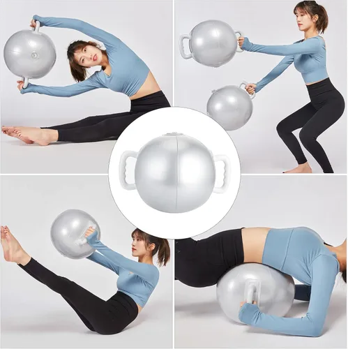 Vista 9 de Campana de hervidor de agua con peso ajustable, pelota de fitness de PVC, gimnasio en casa, equipo de yoga para hombres y mujeres