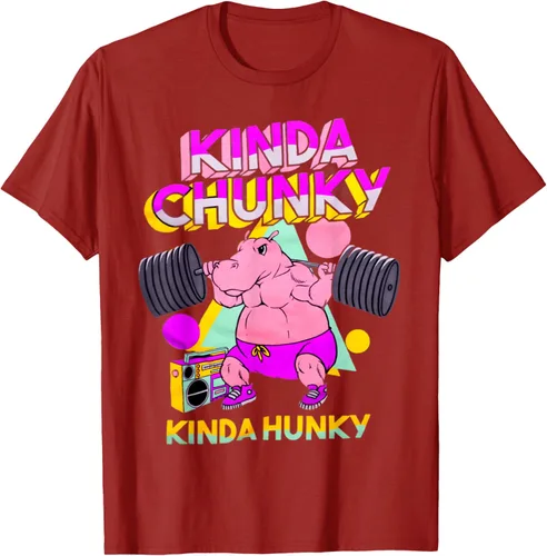 Vista 42 de Kinda Chunky Kinda Hunky, camiseta de gimnasio para culturismo, Negro