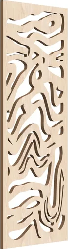 Vista 110 de 9 3/8"W x 24 3/8"H x 1/4"T Northfield Decorativos Paneles de Pared de Madera Calado, Abedul