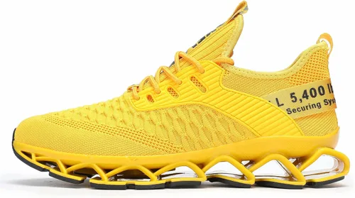 Vista 2 de Chopben Zapatos deportivos para correr Blade para hombre, zapatillas antideslizantes de moda, transpirables, de malla, suela suave, casuales