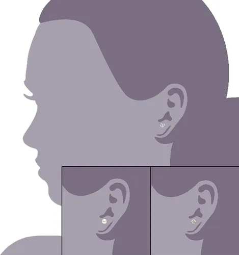 Vista 57 de JewelrieShop - Juego de aretes de tuerca de acero inoxidable con circonitas cúbicas y perlas de imitación, 3 pares de 0.236 in