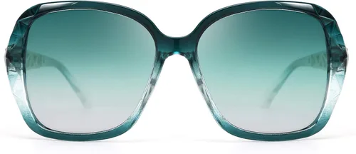 Vista 8 de FEISEDY - gafas de sol polarizadas para mujer, marco compuesto brillante B2289
