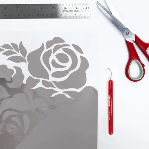 Vista 3 de Siser StripFlock Pro HTV Rollo de 12 x 10 yardas (gris) – Vinilo de transferencia de calor texturizado – para uso con cortadores Siser, Cricut
