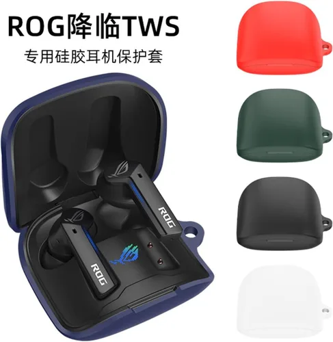 Vista 4 de DAYJOY - Juego de 2 fundas protectoras de silicona suave compatibles con ASUS ROG Cetra True Wireless SpeedNova Gaming Earbuds, funda protectora