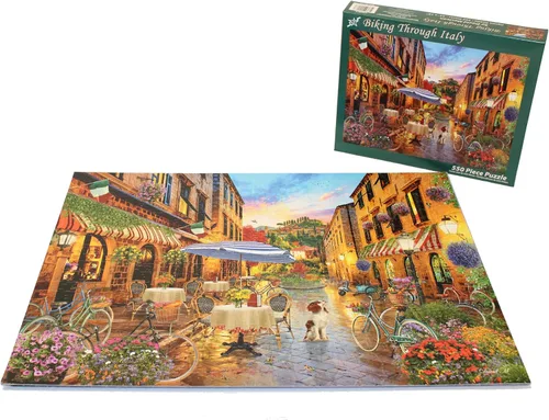 Vista 4 de Vermont Christmas Company Rompecabezas de 550 piezas en bicicleta por Italia