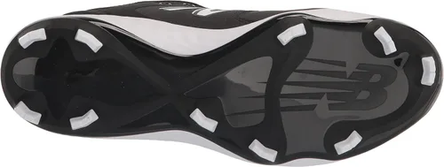 Vista 4 de New Balance Fresh Foam Velo V3 - Zapatos de sóftbol moldeados para mujer, NegroBlanco