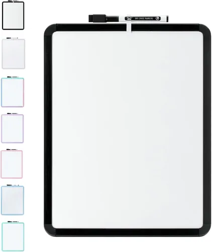 Vista 18 de Mr. Pen - Pizarra de borrado en seco, 14 x 11 pulgadas con un marcador negro de borrado en seco, pequeña pizarra blanca para estudiantes Marco