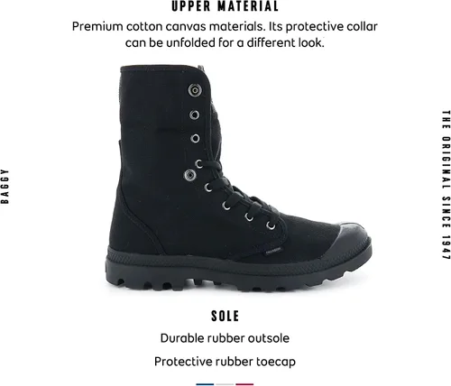 Vista 6 de Palladium Bota de lona holgada para mujer
