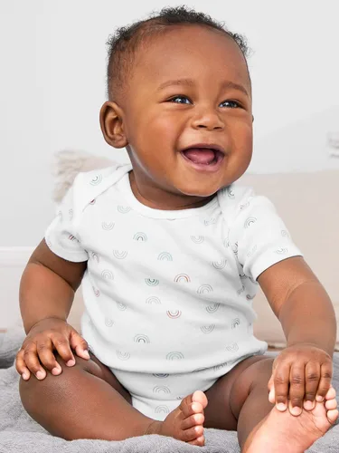 Vista 5 de Simple Joys by Carter's Body unisex de manga corta para bebé, paquete de 6