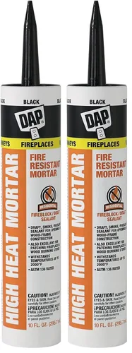 Vista 8 de DAP Mortero resistente al fuego de alto calor, 10 onzas, negro (7079818854)