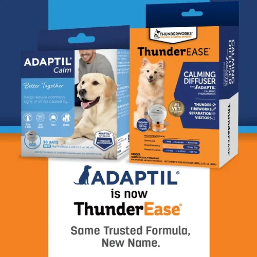 Vista 3 de Kit difusor de feromonas calmantes para perros ThunderEase Impulsado por ADAPTIL Recomendado por veterinarios para aliviar la ansiedad por