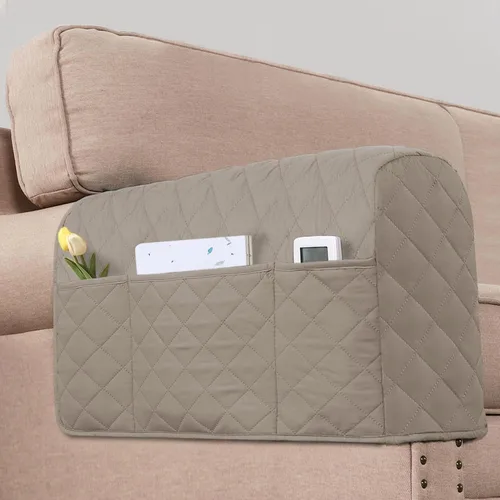 Vista 14 de H.VERSAILTEX Fundas para reposabrazos de sofá resistentes al agua, soporte de brazo de sofá con control remoto, organizador de reposabrazos