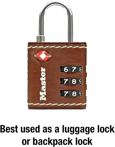 Vista 5 de Master Lock 4692D Establece tu propia combinación de candado de equipaje aprobado por la TSA, 1-14 pulgadas, los colores pueden variar