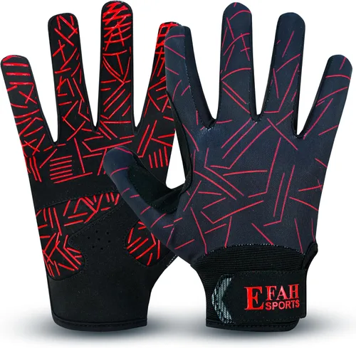Vista 11 de Guantes de bateo de béisbol EFAH SPORTS para jóvenes, adultos, hombres, niños y niños con acolchado, cómodos guantes de bateo de sóftbol con palmas