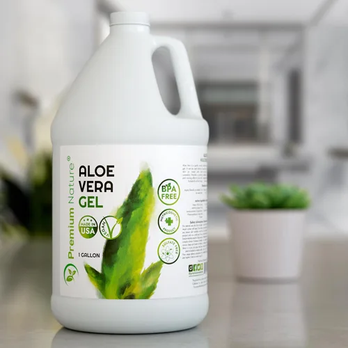 Vista 7 de Premium Nature Gel puro de aloe vera para rostro y piel seca, alivio de quemaduras solares, gelatina hidratante de piel de Aloe Vera Plant