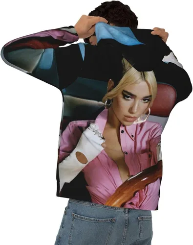 Vista 3 de Dua Singer Lipa - Sudadera con capucha para hombre