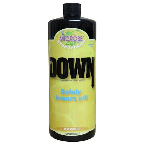 Vista 11 de Microbe Life Hydroponics Líquido de control de pH hacia abajo, tampón premium para estabilidad del pH, disminuye los niveles de pH, uso