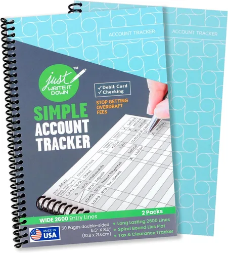 Vista 11 de The Superior Register Cuaderno para el registro de cheques y tarjetas de débito, sencillo cuaderno de control de cuentas y contabilidad financiera