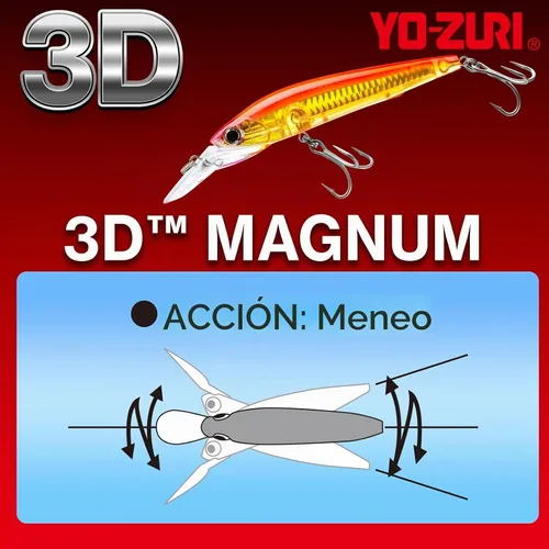 Vista 3 de Yo-Zuri Yo Zuri R 3 D Magnum Trolling Señuelo de hundimiento