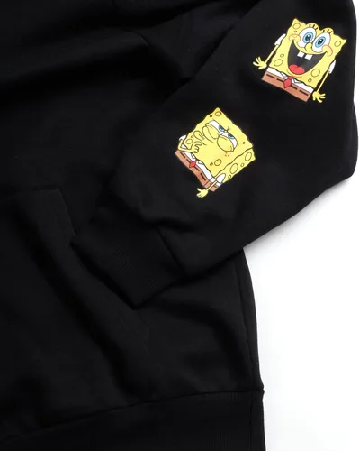 Vista 4 de Nickelodeon Mens SpongeBob and Patrick Fleece Sweatshirt Men and Womens Unisex Pullover Hoodie (Size S-XL)