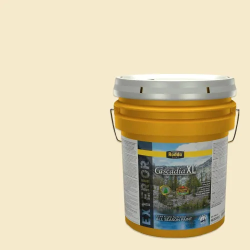 Vista 100 de Rodda Paint CASCADIA XL Pintura e imprimación satinada exterior en uno, cuarto de galón, otoño niño