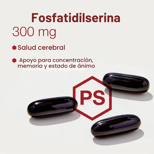 Vista 4 de PROTOCOL FOR LIFE BALANCE Fosfatidilserina 300 mg, Memoria*, 50 cápsulas
