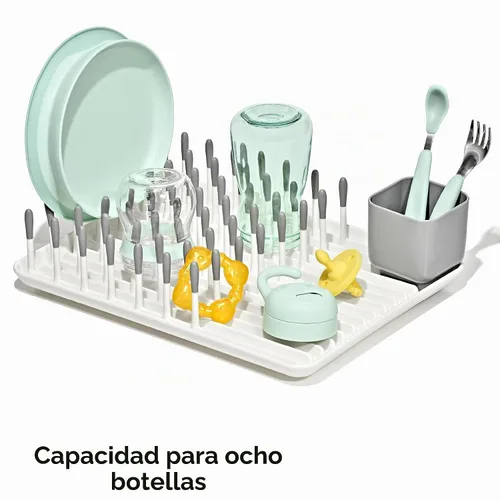 Vista 2 de OXO Tot - Escurridor de biberones con tabla de drenaje, estante de secado portátil